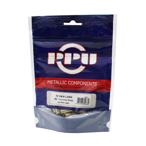 Prvi Partizan Brass 32 S&W Long Unprimed Bag of 50