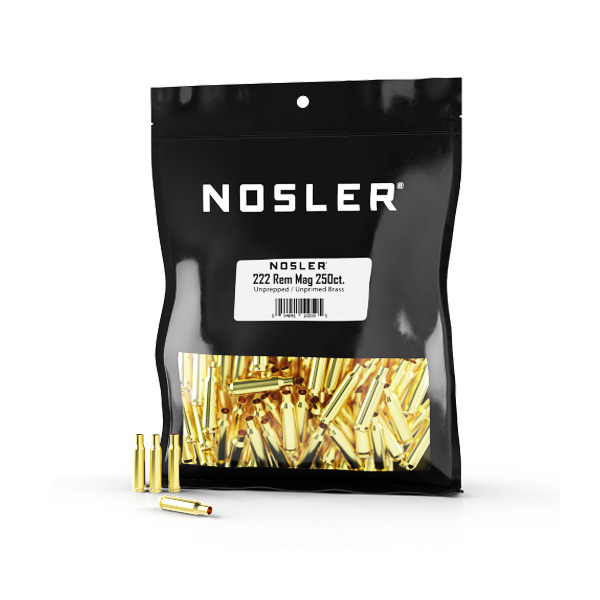 NOSLER BRASS 222 REMINGTON MAG UNPRIMED BULK 250/BAG