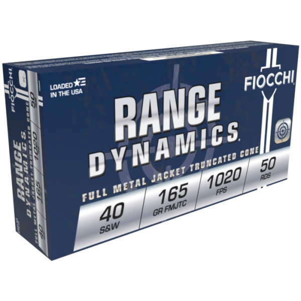FIOCCHI AMMO 40 S&W 165gr FMJTC 50/bx 20/cs