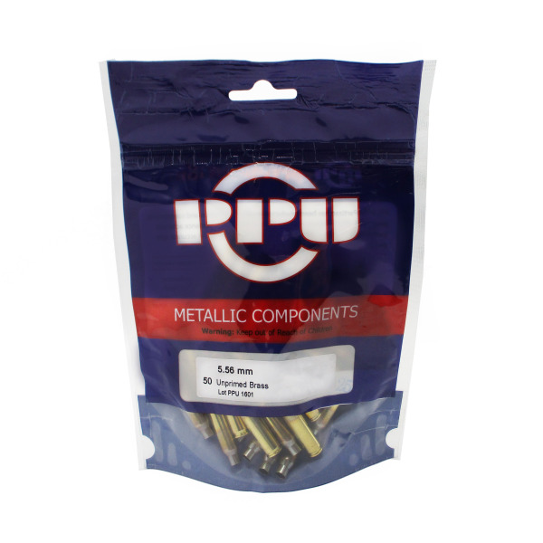 Prvi Partizan Brass 5.56 NATO Unprimed Bag of 50