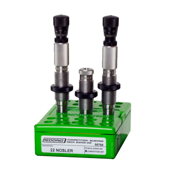REDDING 22 NOSLER BUSHING NECK DIE SET COMPETITION