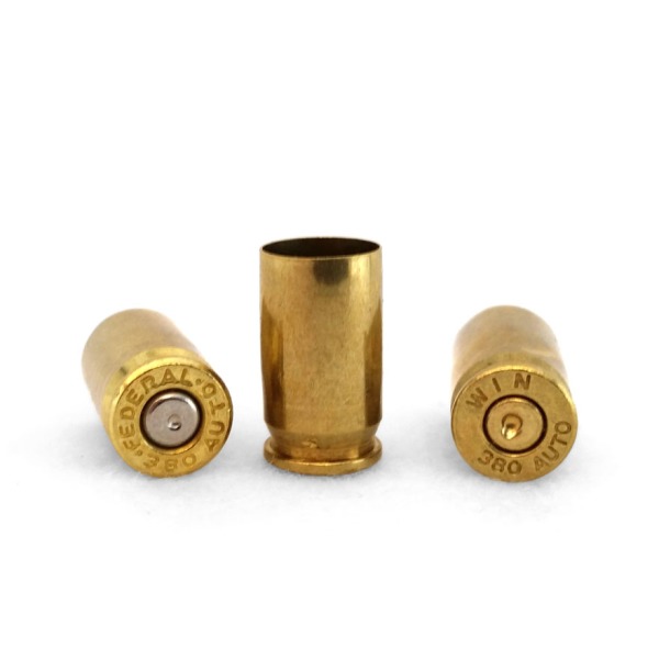 LIGHTNING FIRED BRASS 380 ACP CLEAN/POLISHED 100/BG