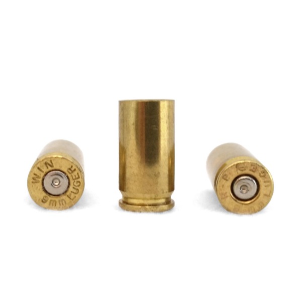 LIGHTNING FIRED BRASS 9MM CLEANED/POLISHED 100/BAG