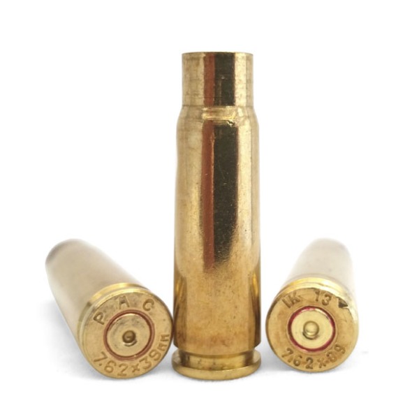 LIGHTNING FIRED BRASS 7.62x39 CLEAN/POLISH 50/B