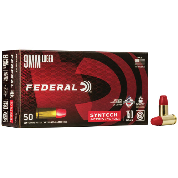 FEDERAL AMMO 9MM 150gr TSJ SYNTH-JACKET 50/bx 10/cs