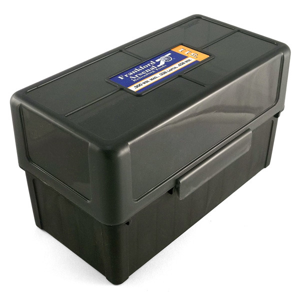 Frankford Arsenal Plastic Hinge-Top Ammo Box #511 50 Rounds