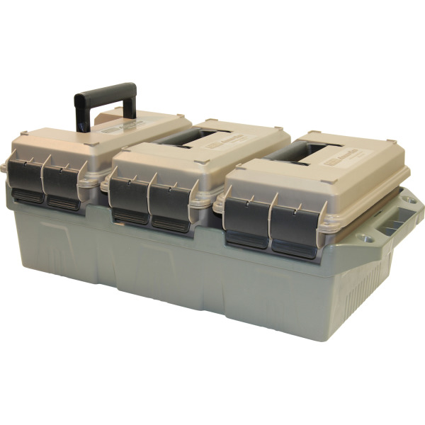 MTM 3-CAN AMMO CRATE 50c w/3 AC50's DK EARTH/AGRN