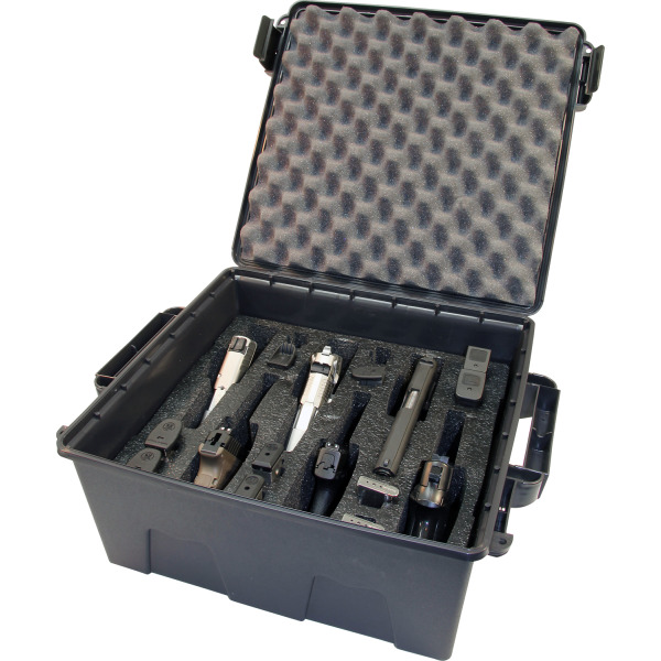 MTM TACTICAL HANDGUN CASE 6-GUN DARK GREY