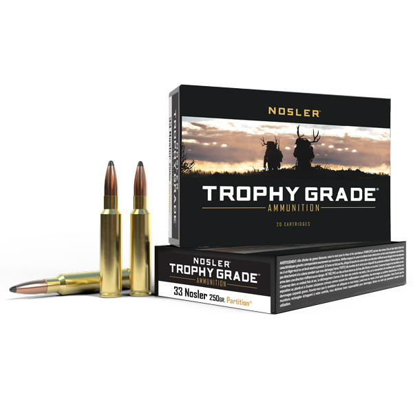 NOSLER AMMO 33 NOSLER 250gr PARTITION 20/b 10/c