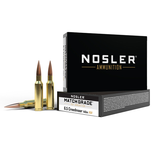 NOSLER AMMO 6.5 CREEDMOOR 140gr RDF HPBT 20/b 10/cs
