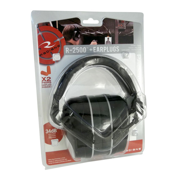 RADIANS R2500 PASS EARMUF + RESISTOR EARPLUGS PKG