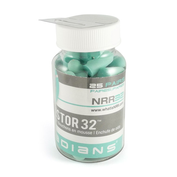 RADIANS RESISTOR FOAM EAR PLUGS AQUA NRR32db 25/JAR