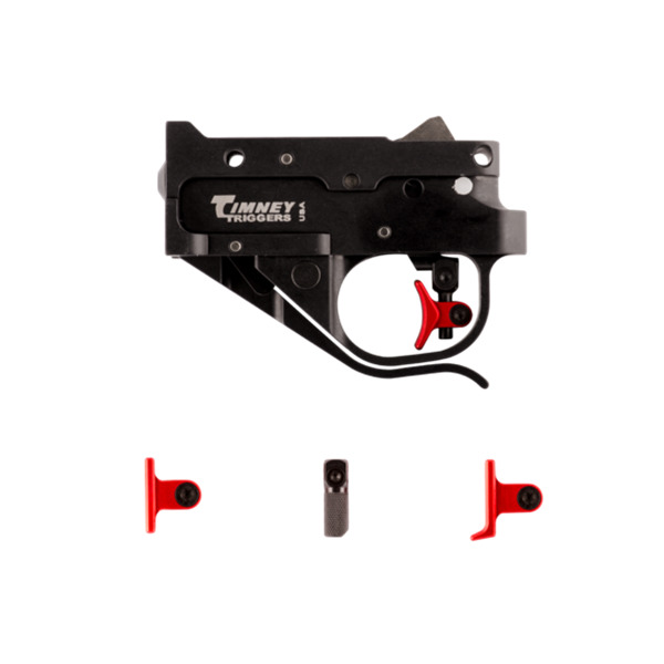 TIMNEY RUGER 10/22 *ADJ* TRIGGER BLK w/RED SHOE