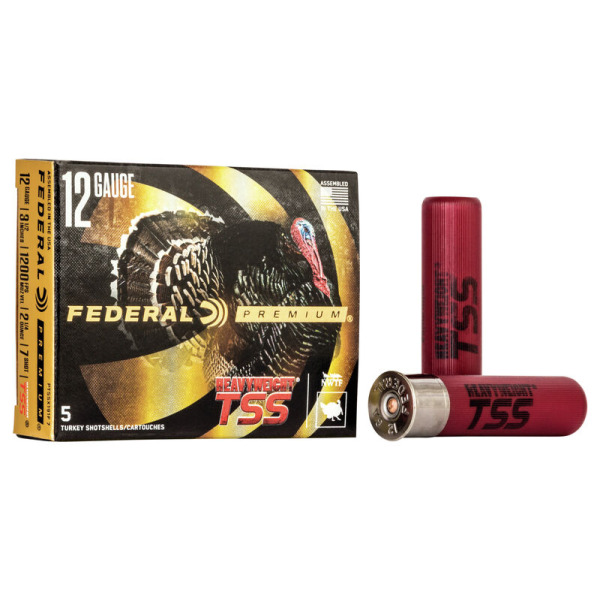 FEDERAL AMMO 12ga 3.5 HVY-TSS TURKEY 2.25oz #7 5bx 10cs