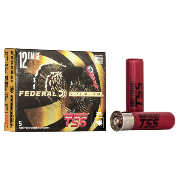 FEDERAL AMMO 12ga 3.5 HVY-TSS TURKEY 2.25oz #9 5bx 10cs