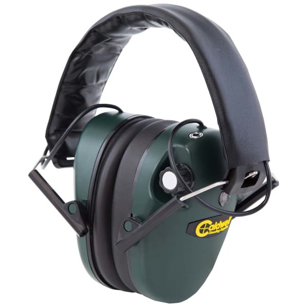 CALDWELL EMAX LOW PROFILE STEREO EAR MUFFS GREEN