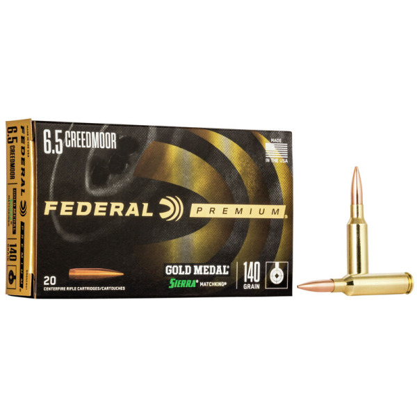 FEDERAL AMMO 6.5 CREEDMOOR 140gr GM SMK 20/bx 10/cs