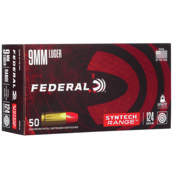 FEDERAL AMMO 9MM 124gr TSJ SYNTH-JACKET 50/bx 10/cs