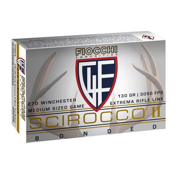 FIOCCHI AMMO 270 WINCHESTER 130gr SCIROCCO 20/bx 10/cs
