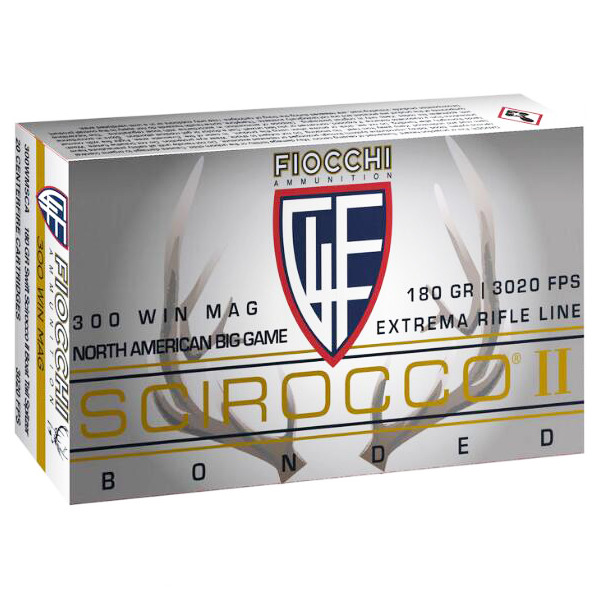 FIOCCHI AMMO 300 WINCHESTER MAG 180gr SCIROCCO 20/bx 10/cs