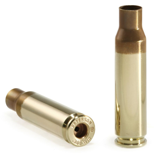 Peterson Brass 308 Winchester Match Unprimed Bulk Box of 500