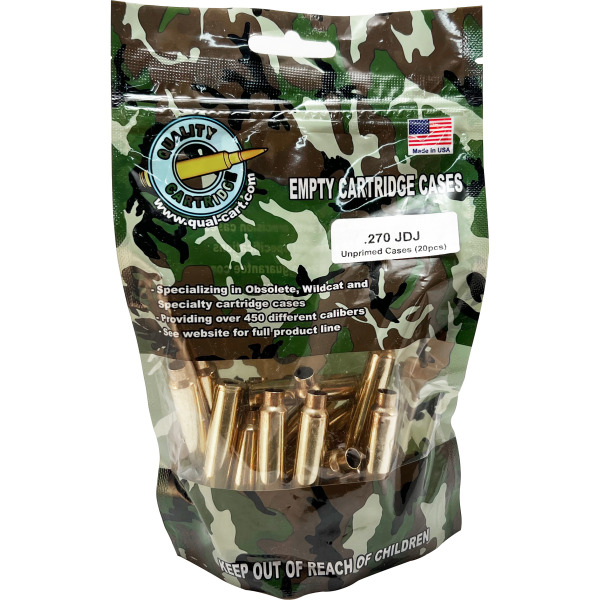 QUALITY CARTRIDGE BRASS 270 JDJ UNPRIMED 20/BAG