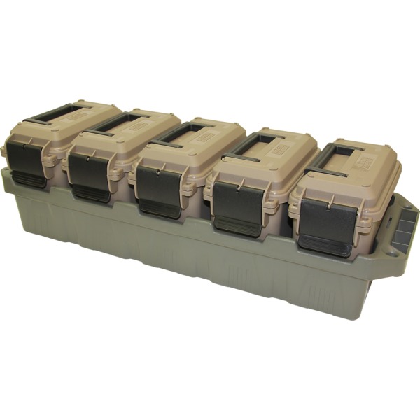 MTM 5-CAN AMMO CRATE w/5 AC15's DKEarth/ARMYGN