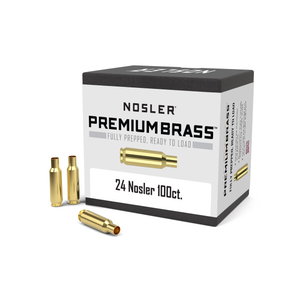 NOSLER BRASS 24 NOSLER UNPRIMED 100/bx