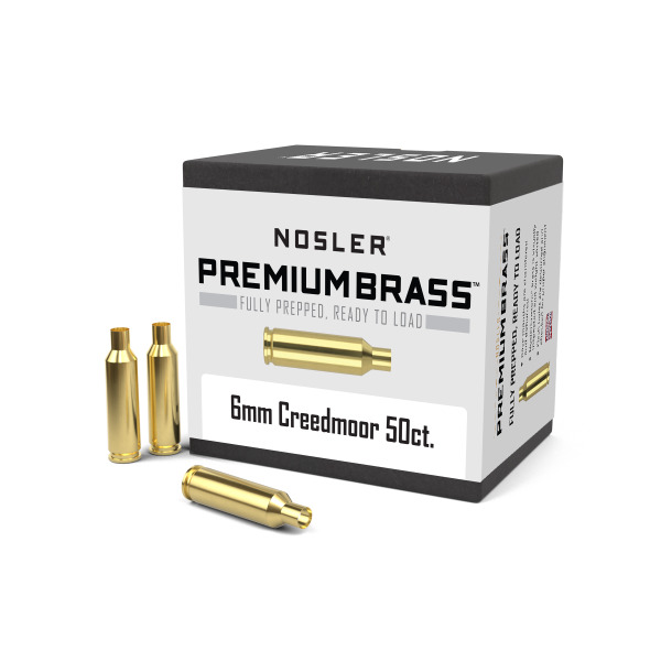 NOSLER BRASS 6MM CREEDMOOR UNPRIMED 50/bx