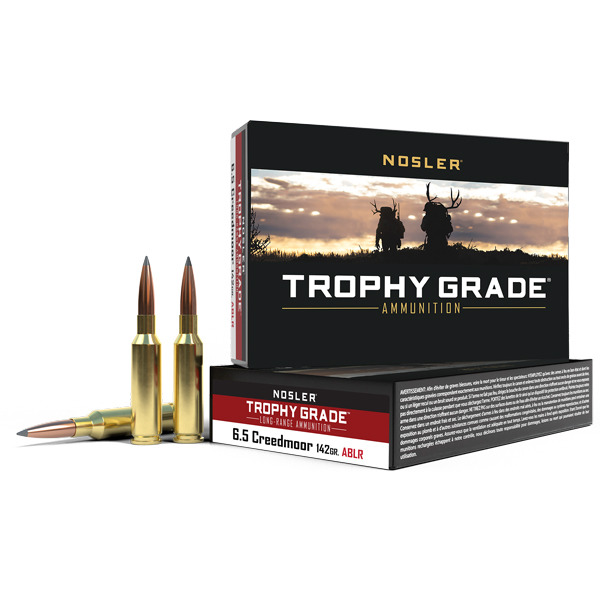 NOSLER AMMO 6.5 CREEDMOOR 142gr Accubond-LR 20b 10c