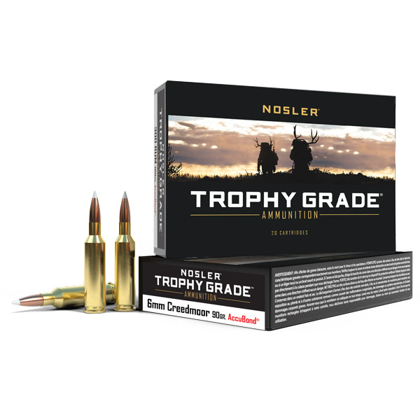 Nosler Ammo 6MM Creedmoor 90gr AccuBond 20 per box
