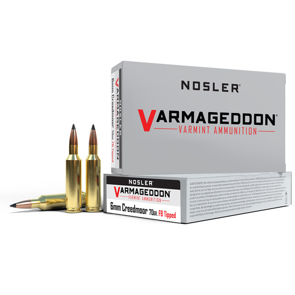 Nosler Ammo 6MM Creedmoor 70gr FB Tipped 20 per box
