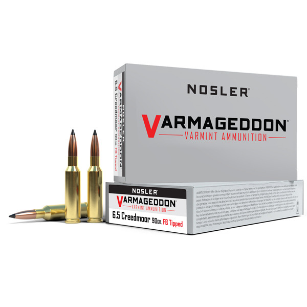 NOSLER AMMO 6.5 CREEDMOOR 90gr FB TIPPED 20bx 10cs