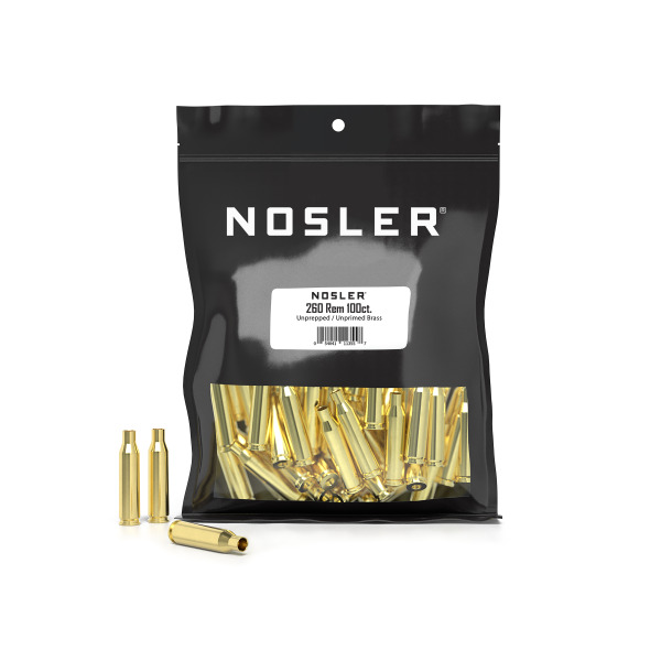 NOSLER BRASS 260 REMINGTON UNPRIMED 100/bag