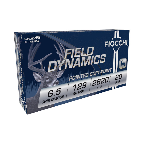 Fiocchi Ammo 6.5MM Creedmoor 129gr PSP 20 per box