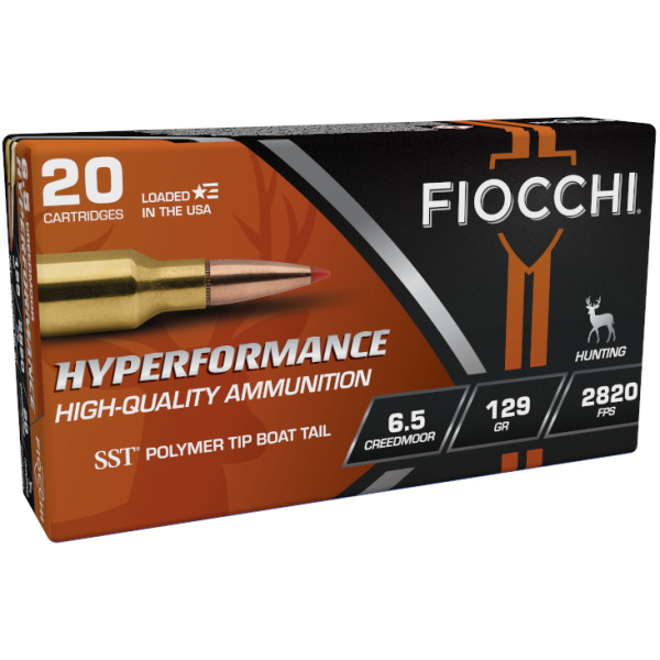 Fiocchi Ammo 6.5MM Creedmoor 129gr SST 20 per box