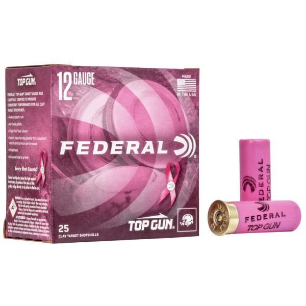 FEDERAL T-GUN 12ga PINK 2-3/4 1-1/8oz 1145fps #8 250/cs