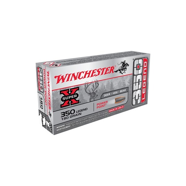 WINCHESTER AMMO 350 LEGEND SUPER X 180gr PP 20/bx 10/cs