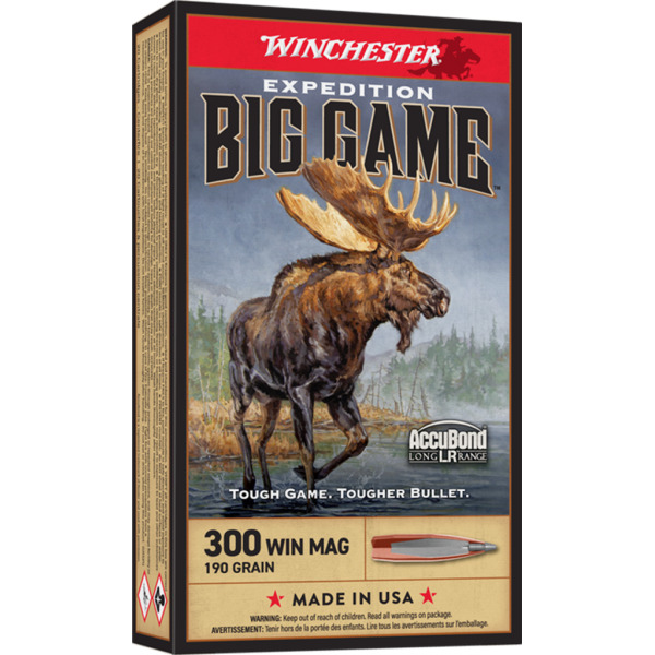 WINCHESTER AMMO 300 WINCHESTER MAG 190g ACCUBOND-EBGLR 20b 10c