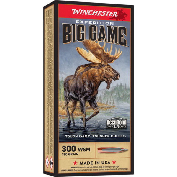 WINCHESTER AMMO 300 WSM 190g ACCUBOND-EBGLR 20b 10c