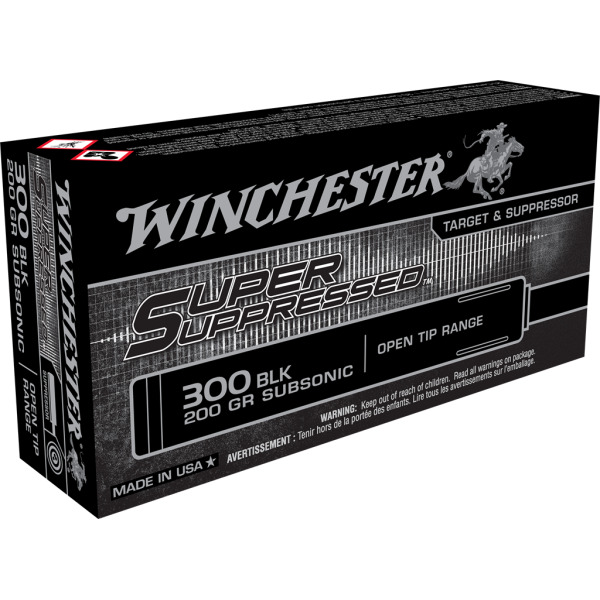 WINCHESTER AMMO 300 BLK 200gr SUPPRESSED FMJOT 20b 10c