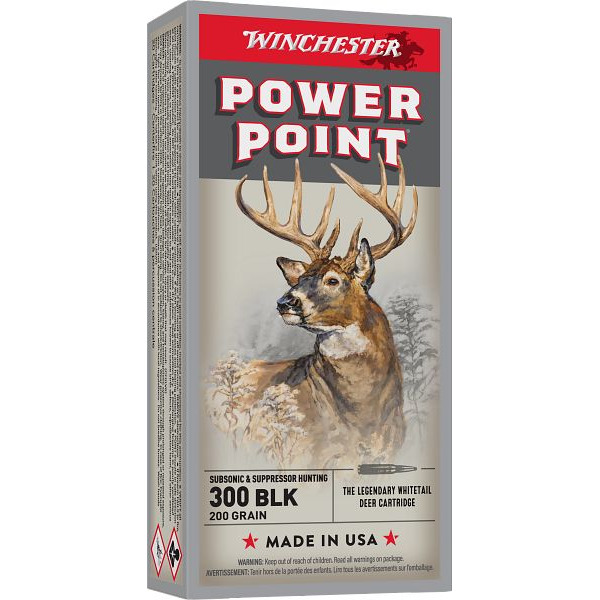 WINCHESTER AMMO 300 BLK SUPER-X 200gr PP SUB 20/bx 10/cs