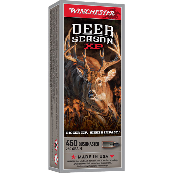 WINCHESTER AMMO 450 BSHMST DEER- SEASON 250gr EP 20/b 10/c