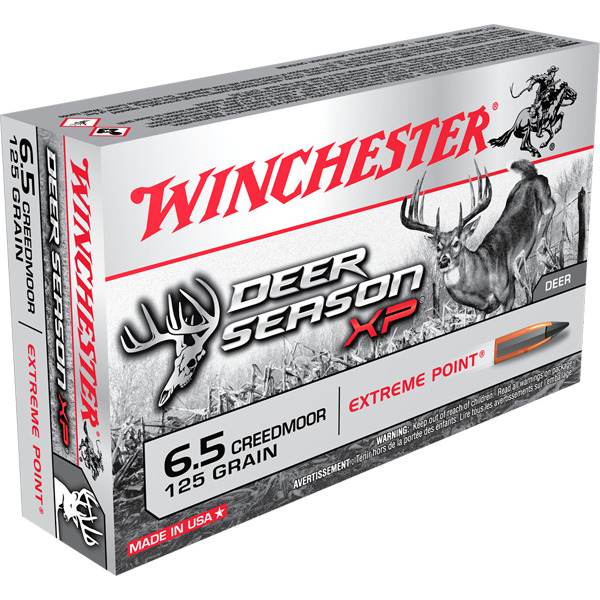 WINCHESTER AMMO 6.5 CREED DEER- SEASON 125gr EP 20/b 10/c