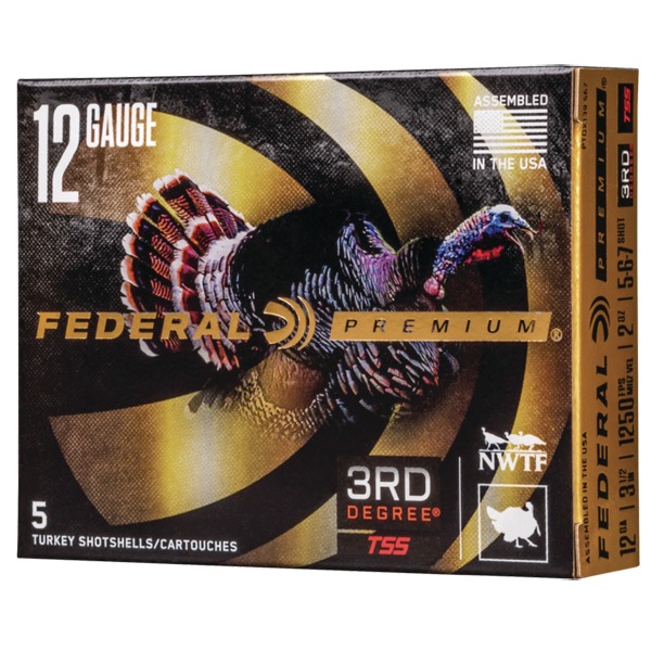 FEDERAL AMMO 12ga 3rd DEGREE TURKEY 3.5" 2oz #567 5/bx