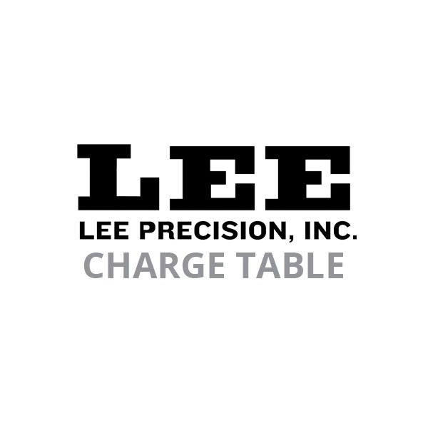 LEE SPARE 223 CHARGE TABLE **CH1608**