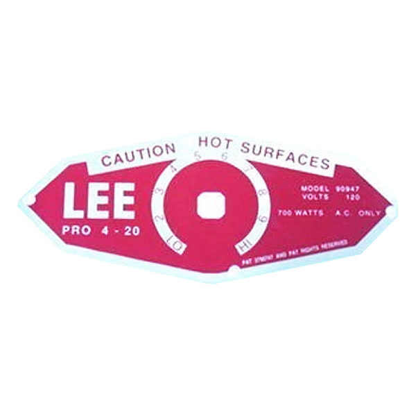 LEE SPARE NAME PLATE PRO 4 20 **EL3454**