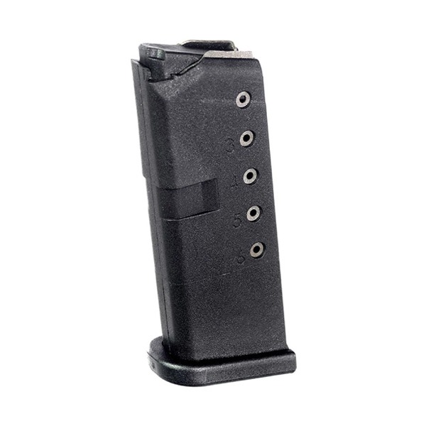 PROMAG GLOCK 42 380 ACP 6rd MAG POLYMER BLACK