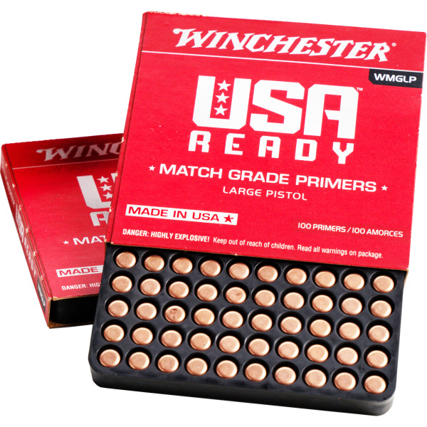 WINCHESTER PRIMER LARGE PISTOL MATCH 5000/CASE