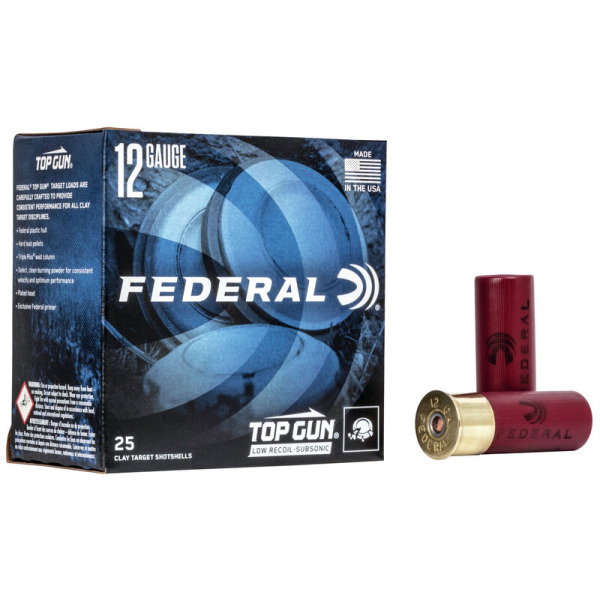 FEDERAL TOP GUN 12ga 2.75" 1-1/8oz SUBSONC #7.5 250c